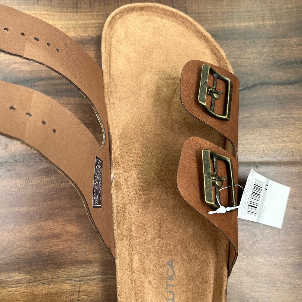 Nautica Brand New Men Adjustable Double Buckle Comfortable-Slide-Slip On-Sandal - Picture 8 of 16